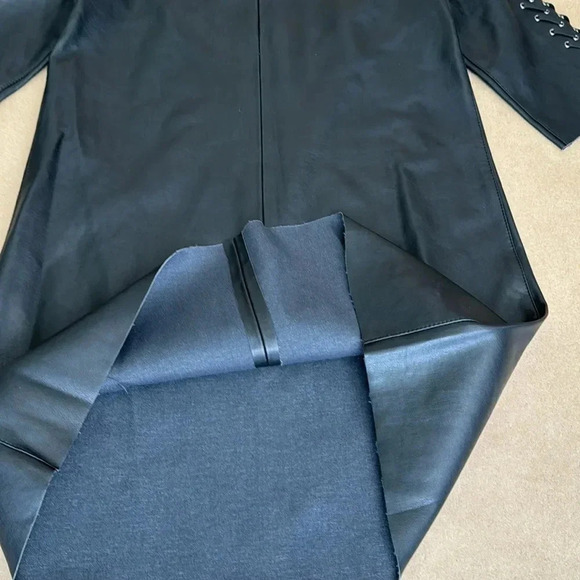 Zara Basic Faux Leather Dress - Picture 5 of 8